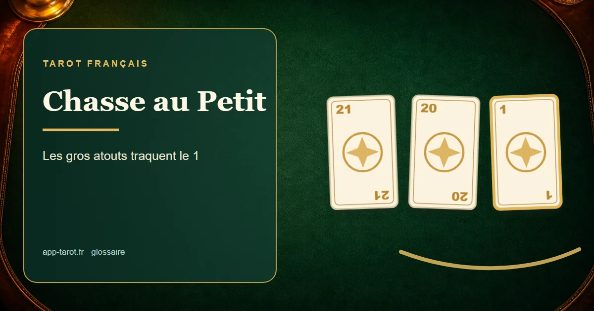 Jeu de tarot français de 78 cartes — La chasse au Petit au tarot : la traque du 1 d'atout