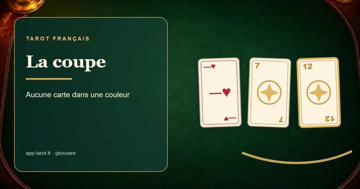 Jeu de tarot français de 78 cartes — La coupe au tarot : quand l'absence devient une force