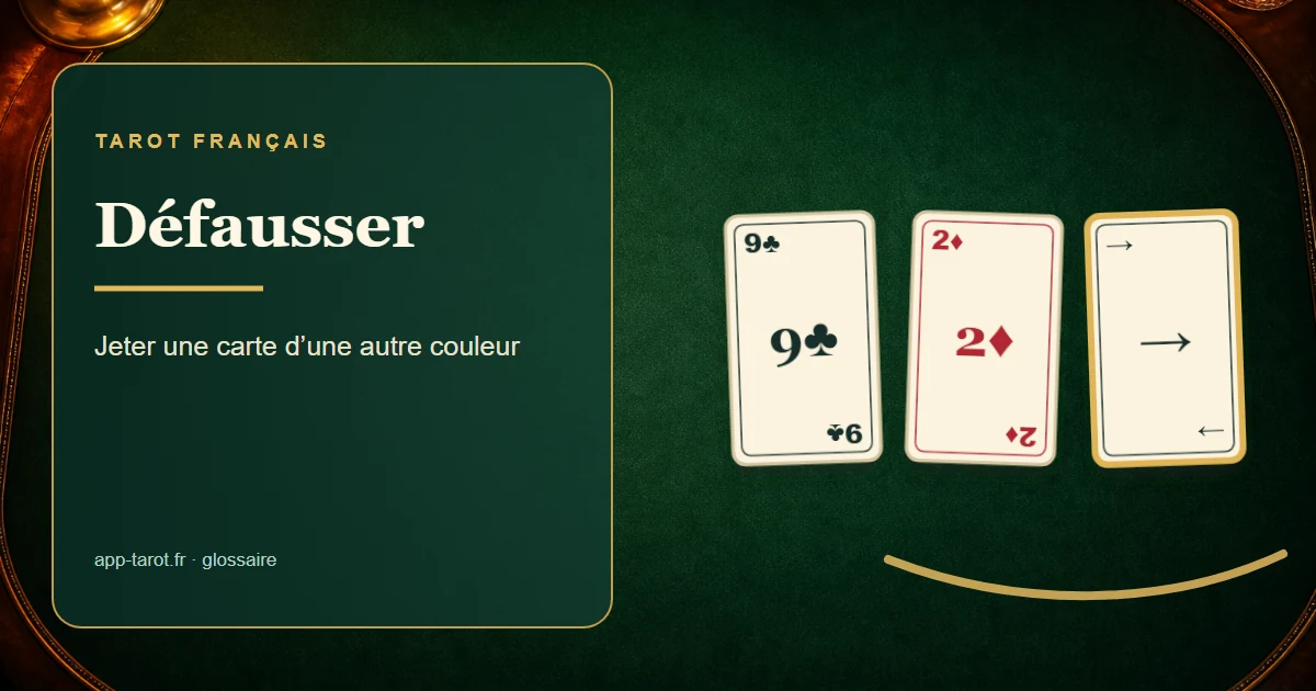 Jeu de tarot français de 78 cartes — Se défausser au tarot : l'art de lâcher au bon moment