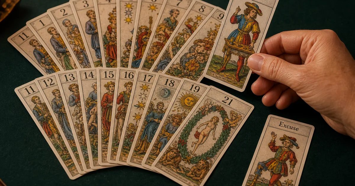 Jeu de tarot français de 78 cartes — Glossaire du tarot